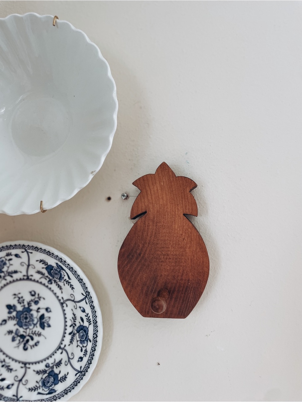Wooden Pineapple Shaped Key Holder or Hook